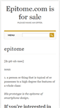 Mobile Screenshot of epitome.com