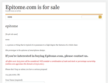 Tablet Screenshot of epitome.com